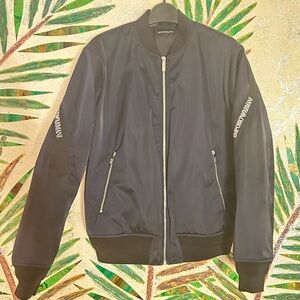 Emporio Armani Boys Bomber Jacket Navy Size 14